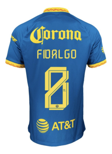 Jersey Visita Playera Álvaro Fidalgo 8 Azul Crema 2023/2024