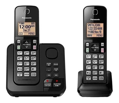 Telefone 2 Bases Panasonic Viva Voz Secretaria Com Visor