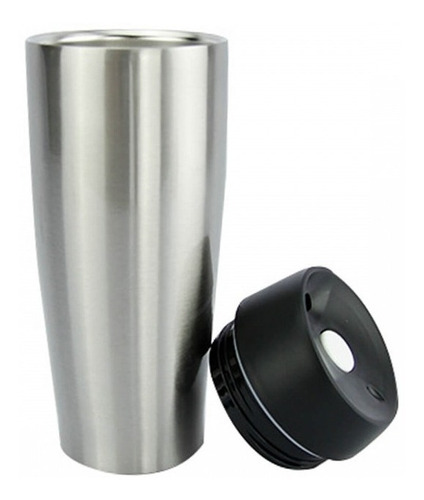 Vaso Termo 425ml Doble Capa Tapa Botón Automático Café Té