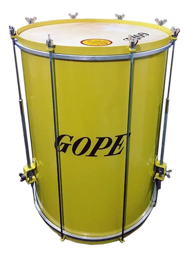 Gope - Surdo 60cm X 18 8 Afinações Amarelo Com Tripé Bal6018