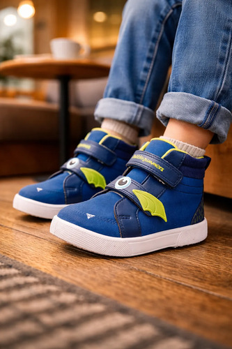 Bubble Gummers® Tenis Dinosaurio Bota Para Niño Doble Velcro | Meses sin interés