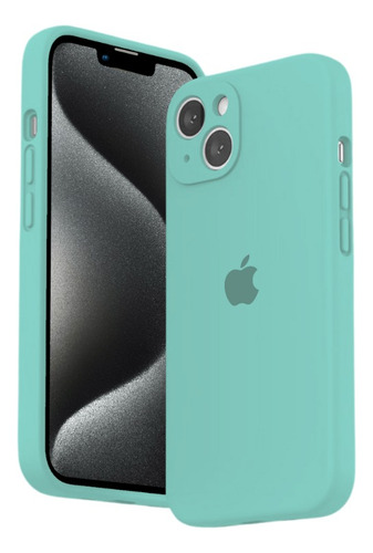 Funda Silicona Para iPhone 13 Pro Con Protector De Camaras