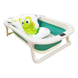 Banheira De Bebê Dobrável Pequena 50 L Cor Verde