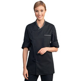 Chaqueta Cocina Mesa Negro Mujer