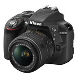  Nikon D3300 Dslr Color  Negro + Lente + Estuche + Cargador