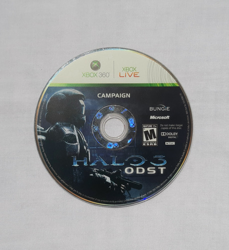 Halo 3 Odst Xbox 360 Físico Usado Solo Disco Campaña