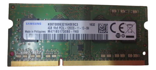 Memoria Ram Ddr3l 4gb Para Lenovo 100-14ibd  80rk