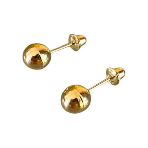 Brinco Bolinha Dourada P / M / G - Ouro 18k-750 