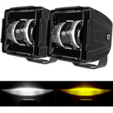 Un Par Faros Barras Lupa 3'' Duallys Led Auxi Moto Jeep 4x4