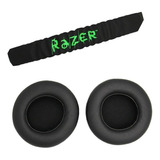 Bandana Headband + Almofadas Compatível Headset Razer Kraken Cor Black