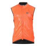 Colete Corta Vento Bike Corrida Sol Fem.lrj/prt Fluor