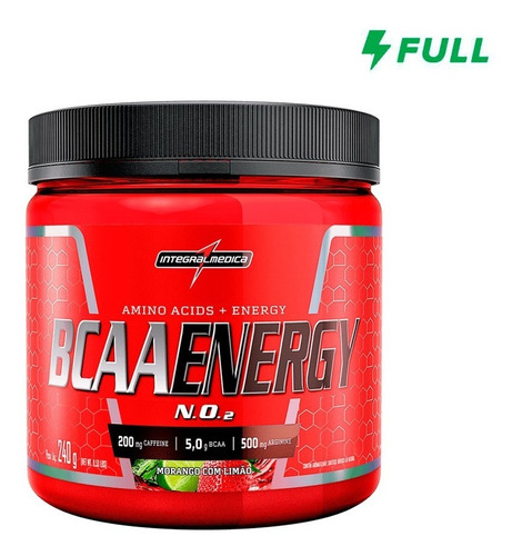 Bcaa Energy - Integralmedica Sabor Morango C/ Limão