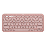 Teclado Bluetooth Logitech Pebble Keys 2 K380s Rose Es