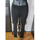 Leggings Deportivos Color Negro 3/4 Talla M (niña)