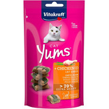 Vitakraft Gatos Yums Pollo Hierba Gatera 40 Grs