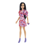 Barbie Fashionistas - Muñeca Con Pelo Largo Negro Y Vestid.