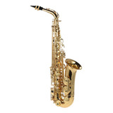 Saxofón. Latón Lacado Dorado Con Paño Para Saxo Eb