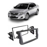 Moldura Painel 2 Din Dvd Toyota Corolla 2011 Grafite