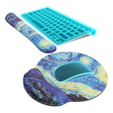 Mouse Pad Y Apoya Munecas De Teclado Antideslizante Lavable