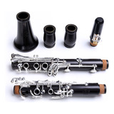 Clarinete Profesional De Ébano En Tono Si Bemol 17/18 Teclas