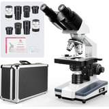 Vabiooth Microscopio Binocular Compuesto De Laboratorio 