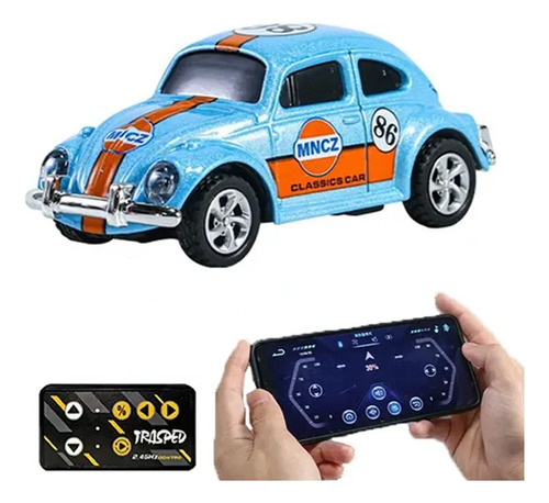 Mini Bocho Retro Carro Escarabajo Con Control Remoto