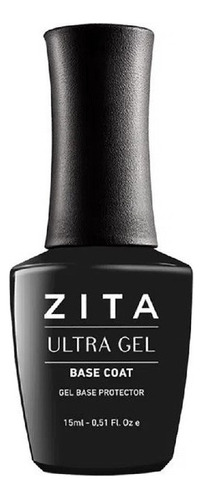 Zita Base Coat Ultra Gel Semipermanente 15 Ml Color Negro