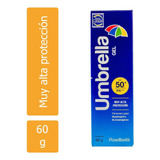 Protector Solar Gel Umbrella Spf 50+ Piel Normal A Grasa 60g