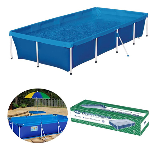 Piscina Mor Retangular Ferro Estruturada Standard 3000 L