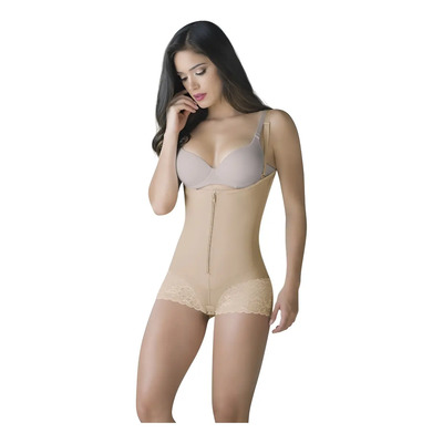 Faja Colombiana Secret Romanza Post Parto Senos Libres Powernet Beige Xs