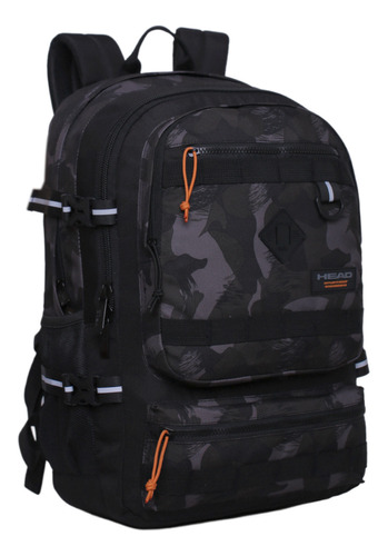 Mochila Expedition 40 Litros Mix Camo Café Head