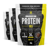 Kit Whey Protein Mix - 3 Unidades - 900g - Iridium Labs Sabor Chocolate