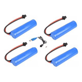 4-bat Icr14500 3.7v 500mah Carrinho Sm2p + 1 Carregador Usb