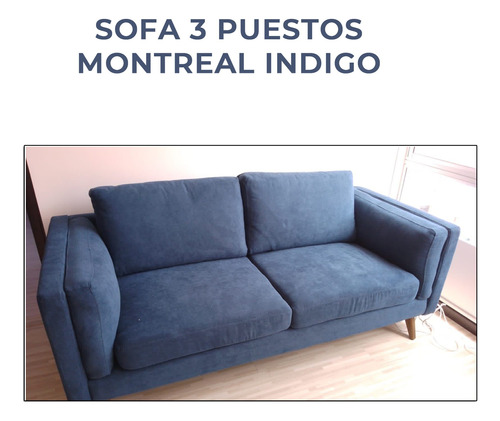 Sofa Montreal 3 Puestos Indigo Tugo