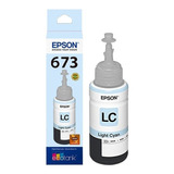 Tinta Original Epson T 673 Cian Claro L805 L810 L850 L1800