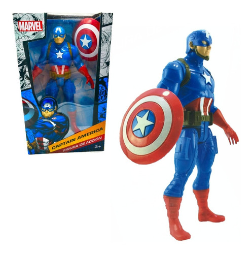 Figura Capitan America Articulada Muñeco Avengers Marvel Toy