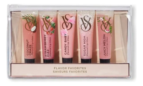 Victoria's Secret Set De Brillos De Labios Sabores Frutales