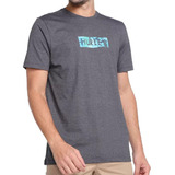 Camiseta Hurley Silk Box Smoke Masculina Preto Mescla