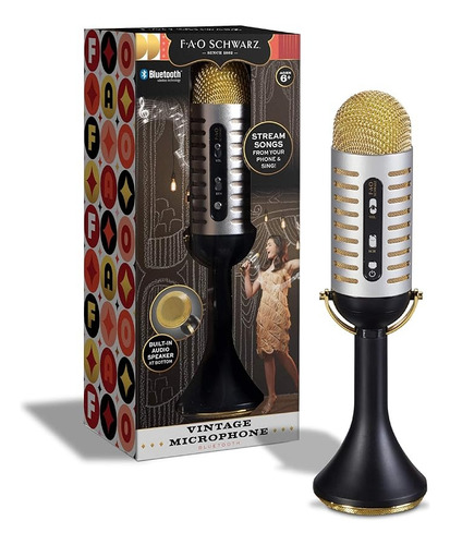 Microfono Fao Karaoke Con Altavoz Portátil Importado Usa