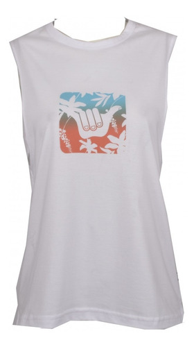 Musculosa Hang Loose Mujer Musc2028b-bco/bl