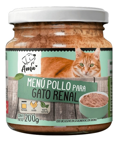 Ama Alimento Húmedo Para Gatos Renal 200 Gr