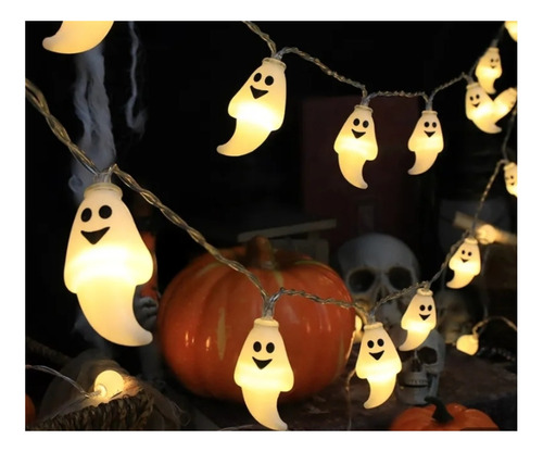 Serie De Luz Led Decoración Halloween Fantasma Dia Muertos