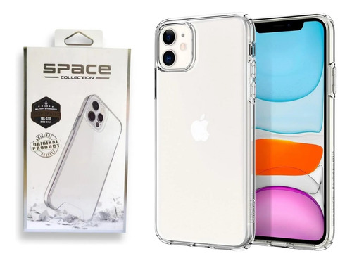 Capa Capinha Clear Case Space P/ iPhone 11 12 13 14 Pro Max