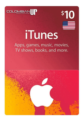 Tarjeta Itunes Apps Store $10 Cuenta Usa