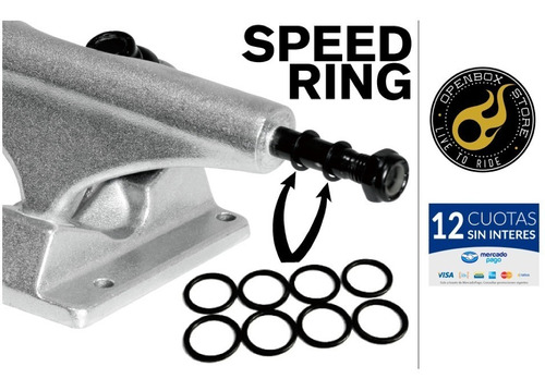 Golillas Para Truck De Skate O Longboard Set De 8 Speedring