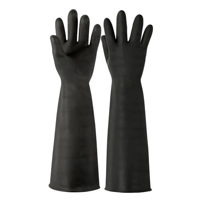 Guantes Latex Limpieza Extralargo Ind. Mediano Truper 14268 Negro