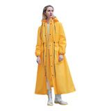 Capa Impermeable Mujer Moda Lluvia Tipo Gabardina Largo