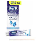 Oral B Pasta Dental 3d White Blanqueador Avanzado 120ml 4pza