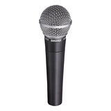 Microfono Shure Sm58 Vocal Dinamico Cardioide Bk Esfera Gris