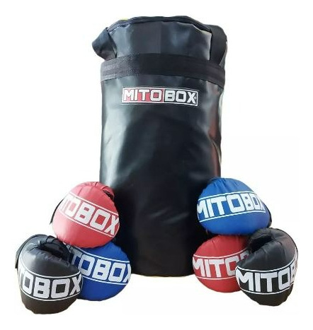 Kit De Box Junior Bolsa Jr+relleno+guante Box Jr